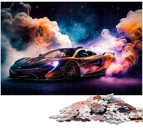 Puzzle für Erwachsene 1000 Teile Sportwagen Puzzle für Erwachsene Papierpuzzle Heimdekoration (Größe 38 x 26 cm)