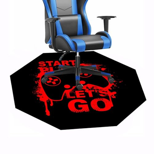YKWLKJ Alfombra Silla Gaming con Borde de Cierre, Alfombrilla Silla Escritorio Oficina para múltiples escenarios(2,180cm)