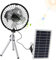 Wisylizv Ventilatore ad energia solare, dispositivo pieghevole | Supporto telescopico da campeggio da 10 W con pannello, portatile, ricaricabile, per esterni, per escursioni, picnic, viaggi