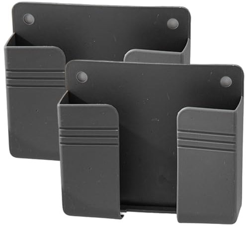 Muzrunq Porte-téléphone Mural, Support de téléphone Mobile en Plastique 2pcs pour lit avec adhésif, Support Mural à Distance adhésif idéal pour la Maison de Cuisine à la Maison, Bureau, RV, Bateau