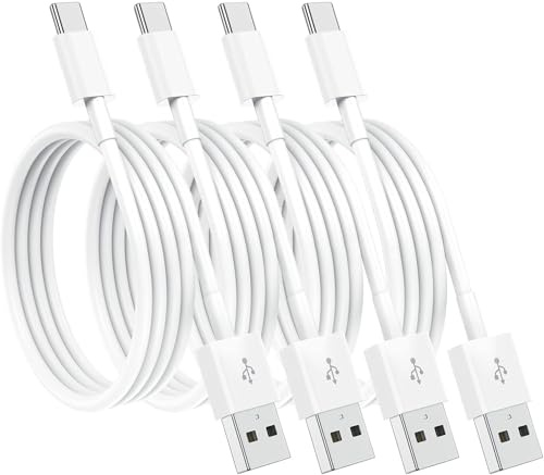 USB A to USB C Cable Apple MFi Certified (4pack 2M+1M),iPhone 17 USB C Charger Cable Type C Charging Cord for iPhone 17/16/15 Pro Max/16 15 Pro/16 Plus/16e,iPad Pro/Air/Mini,Samsung Galaxy S25