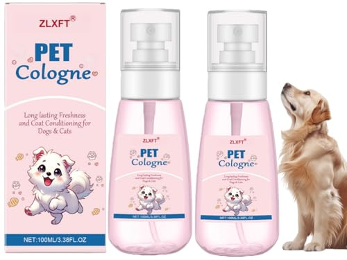 Hund und Katze Parfüm Spray,2pcs Hundeparfüm Spray Babypuder Duft,Hundes und Katzenparfüm,Parfum für Hund und Katzen,Hunds Parfüm,Hund Deo Gegen Geruch,Deodorant Sprays,Langzeit Deospray Gegen