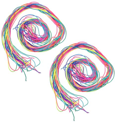 TOVINANNA 60 Bunte Haarbänder zum Flechten für – 60 Stück Flechtset mit Mehrfarbigen Wiederverwendbaren Haargummis Flechtzubehör für Mädchen Teenager und Reisen