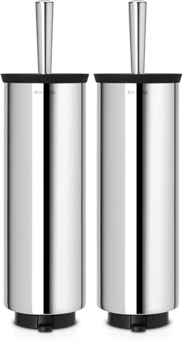 Brabantia 427169 Toilet Brush and Holder - Brilliant Steel (Pack of 2)