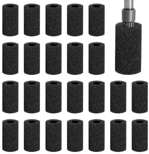 HFDONGL 24 Stück Filterschwamm Aquarium Filterschwamm 8cm Rund Schwammfilter Vorfilter Aquarium Schwamm für Fisch Garnelen