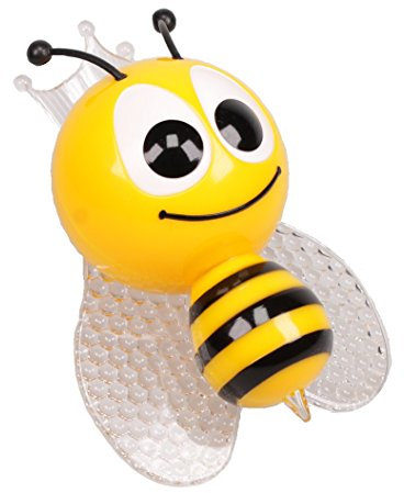 bick.shop LED Nachtlicht Biene Schlummerlicht wechselt saft Farben Steckdosenlicht night light Bee Notlicht nachtlampe