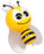 bick.shop LED Nachtlicht Biene Schlummerlicht wechselt saft Farben Steckdosenlicht night light Bee Notlicht nachtlampe