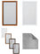 Mosquitera para mosquitera, marco de aluminio, 80 x 100, 110 x 130, 120 x 140 cm, Blanco