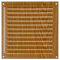 Brinox B70580Y - Rejilla de ventilación (20 x 20 cm) color madera clara