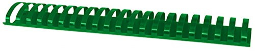 OFFICE PRODUCTS Plastikbinderücken 50 Stück DIN A4 51mm (510 Seiten) Binderücken Bindungskämme Plastikbindung | Kunststoff | Farbe: Grün