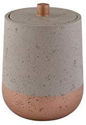 Seifenspender WC-Bürste Dose Toilettenbürste Aufbewahrungsdose Beton grau Kupfer (Aufbewahrungsdose)