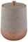 Seifenspender WC-Bürste Dose Toilettenbürste Aufbewahrungsdose Beton grau Kupfer (Aufbewahrungsdose)