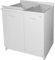 Montegrappa Mobile Lavatoio 80x60x85cm 2 Ante 2 Vasche ASSE in Termoplastico Edilla Bianco