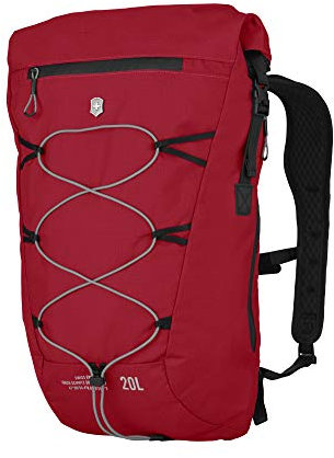 Victorinox Altmont Active L. W. Rolltop Rucksack, Seilzugsystem Outdoor, Damen/Herren, 19 x 30 x 46 cm, 20 l, Rot