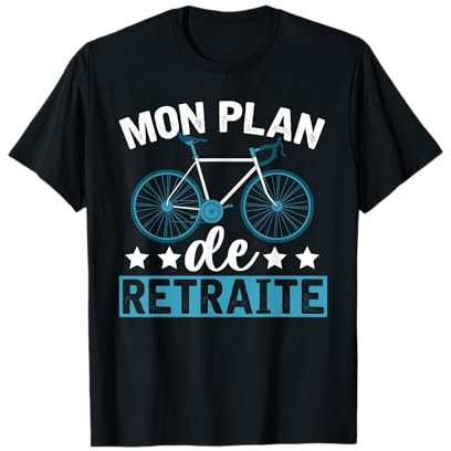 Mon Plan De Retraite Cyclisme Cycliste Amoureux De Vélo T-Shirt