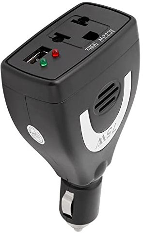 Yctze Inverter 75W DC12V zu AC 100V-240V Auto-Wechselrichter-Konverter USB-Ladegerät-Adapter