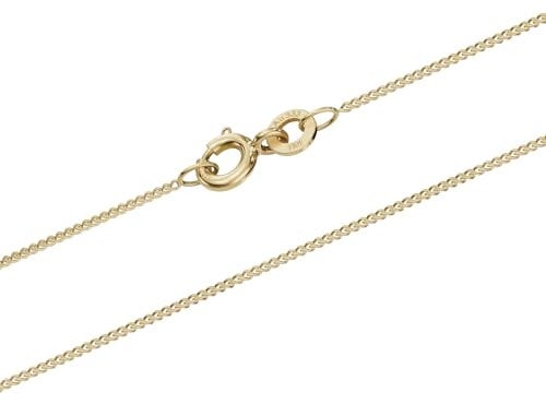 hoplo holzenplotz Goldkette Panzerkette Breite 0,8mm - 333-8 Karat Gold, Kettenlänge:42 cm Damenkette