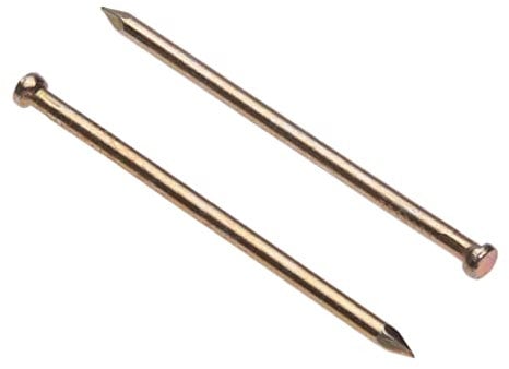 Clavos de Acabado para Paneles (Paquete de 300) Clavo Galvanizado Amarillo para Bricolaje y Manualidades Decoración de Madera Construcción de Muebles Tamaño: Longitud 30mm Diámetro de la uña 1.6mm