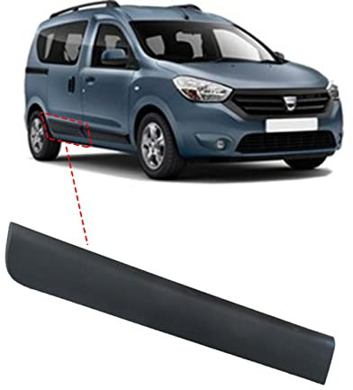 MKAREPART Moldura Exterior Moldura Alerón Trasero Derecho Compatible con Dacia Dokker 2012 en adelante 828767567R, 828760894R (Trasero Derecho)