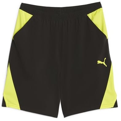 PUMA Herren Fit Ultrabreathe Woven Short 17,8 cm Gewebte Black-Yellow Burst, L