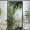 Fensterfolie Privatsphäre Dekorative Walddache Landschaft Ölgemälde Statische Haftung Fensteraufkleber Kein Kleber Mattierte Fensterabdeckungen Fenster Tönung (A, 120 x 200 cm)