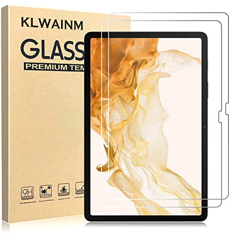 KLWAINM [2 Pezzi] Pellicola Protettiva Compatibile con Samsung Galaxy Tab S9 FE/S9/S8/S7 11 Pollici Tablet Vetro Temperato, Durezza 9H Anti-Graffio Trasparente HD Senza Bolle