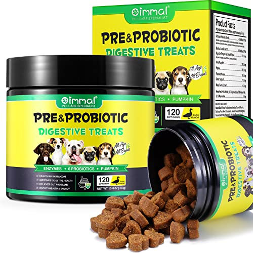 Probiotici per Cani, Probiotici per Cani Enzimi digestivi, Salute dell'intestino, Prurito cutaneo, Allergie, Equilibrio dei lieviti, Sistema immunitario e Supporti per la Salute Generale