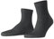 FALKE Unisex Run U Sso Baumwolle Funktionsmaterial Einfarbig Socken , Grau Dark Grey 3970 Rib, 35-36