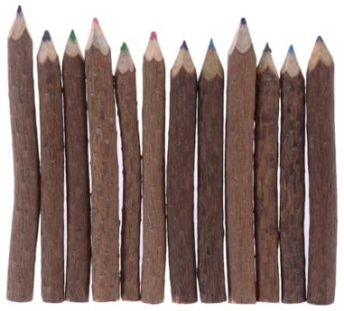 MAGICLULU 8st Baumstämme Mit Bleistift Bleistifte Holz Kinder Bleistifte Ast Buntstifte Natürliche Holzstifte Buntstifte Aus Holz Inspirierende Golfstifte Bellen Zeichenstift Stapeln Hölzern