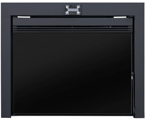 EIDER BIOMASA - INSERT CANADA 11Kw: Estufa de Pellets de Bajo Consumo | de 13kg | Silenciosa | Doble Cámara | Cristal Limpio | Automática | hasta 200m³ | Cristal doble