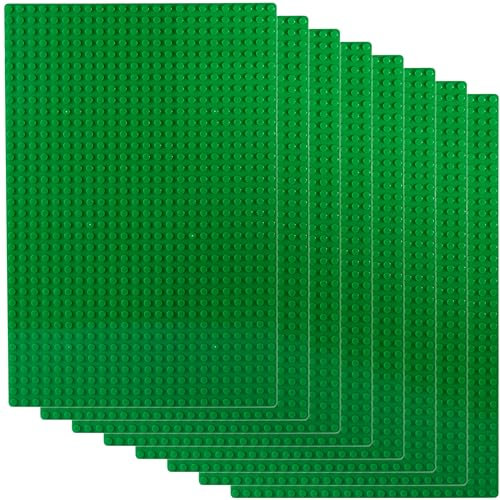 Apostrophe Games Plaques de Base de Blocs de Construction Classiques Compatibles avec Toutes Les Grandes Marques (8X Vertes) por Les infantes