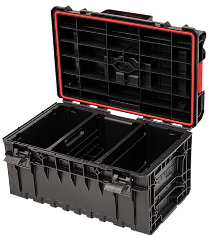 Toolbrothers RHINO XXL Werkzeugkoffer ECO Work+ Höhe L 38 l IP66 mit herausnehmbaren Trennwänden