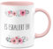Tassenbrennerei Tasse - ES ESKALIERT EH! - Kaffeetasse lustig mit Spruch - Spülmaschinenfest - Bürotasse - Geschenk für Kollegin (Rosa)