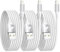 3Pack 2M iPhone Lightning Cable, MFi Certified Fast Charge Nylon USB Cable for iPhone 14/13/12/11 Pro Max/XS/XR/X/8/7/6 Plus/5