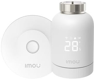 Imou Smart Home Heizkörperthermostat Kit 1+1, smartes Thermostat mit App-Funktion,Zeitpläne/Geofencing/Erkennung von Fensteröffnungen, App HomeKit (TRV1 Kit)