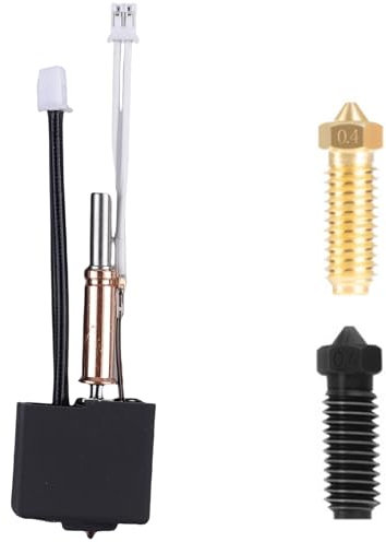 VEGOATY Kompatibel Mit Anycubic Kobra 3: 2 Stück Extruder Kit, Robustes 3D-Druck-Kopfzubehör, Einfache Installation Und Hotend-Technologie, Für Präzisen Qualität-3D-Druck (0.4MM Messingdüse)