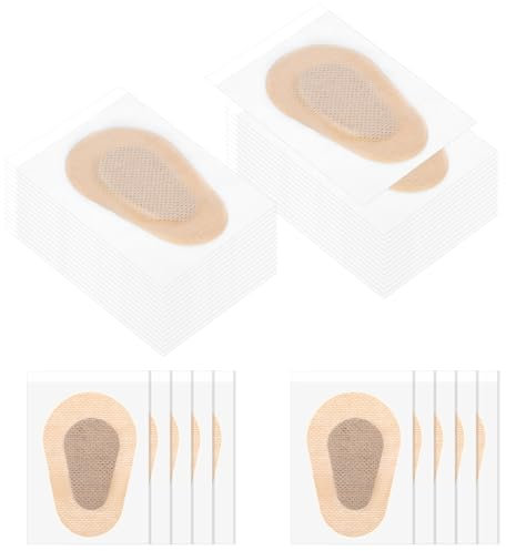 Qianyu 40 Stück Augenpflaster Augenklappen Selbstklebende Einweg Augenpads Atmungsaktive Schlaf Augenpolster Lichtblockierende Augenpad Bandagen für Erwachsene Mädchen Jungen Lazy Eye