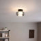 KOSILUM – Wand- oder Deckenbeleuchtung aus Metall und Glas 20 cm – Valdo – Licht warmweiß Beleuchtung Wohnzimmer Schlafzimmer Küche Flur – 8 W – 1485 lm – integrierte LED – IP20