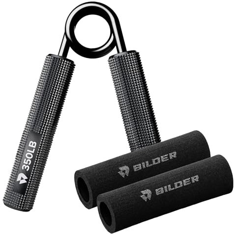 BILDER- Hand Grip Pinza per le Mani in Metallo, Ideale per Allenamento Avambraccio, Mano e Polso, Potenzia la Muscolatura e Favorisce il Recupero Funzionale, Attrezzi Palestra - Resistenza 350LB/159kg