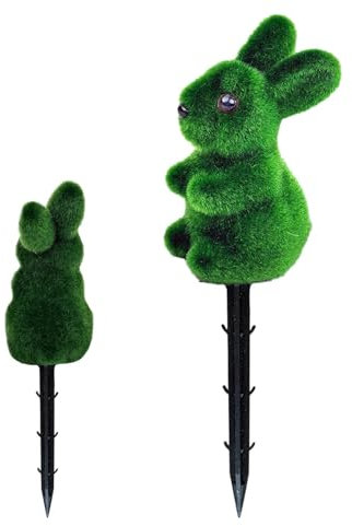 Rabbit Garden Stakes Pasqua Pallido Coniglio incanta la posta in gioco di Fiori di Coniglio, Segno Animale a tema Sorgente di Pasqua per Podi Fiori dei Fiori, Corso