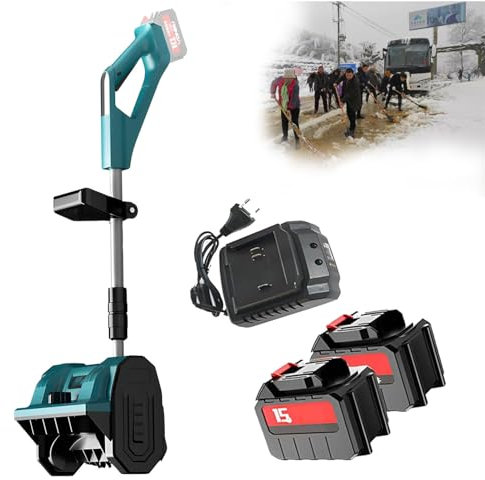 Pala da neve elettrica senza fili, motore brushless per rimozione della neve senza sforzo, ideale per piccole famiglie e sgombero stradale