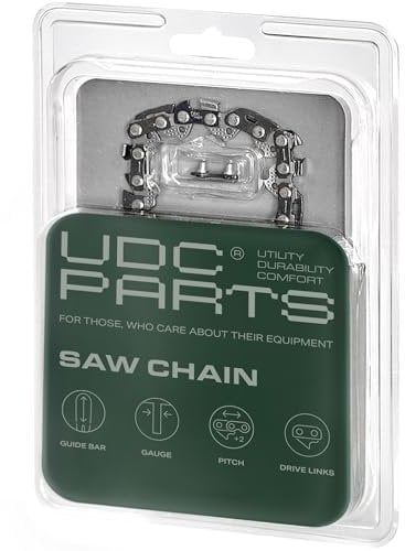 UDC Parts 10 Inch Chainsaw Chain, 3/8 Pitch, 043 Gauge, 40 DL, Replace R40, For Ryobi Cordless Pole Saw 18v chainsaw TP26, TP30, P540 - P547, CS1800 S20500, Craftsman Makita and More - 3 Pack