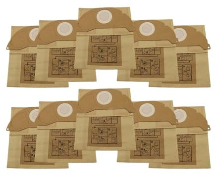 PEJVKCEJ Sacs D'aspirateur De Rechange, Compatibles avec Karcher, A2000 2003 2004 2014 2024 2054 2064 2074 S2500 WD2200 2210 2240(10PCS)