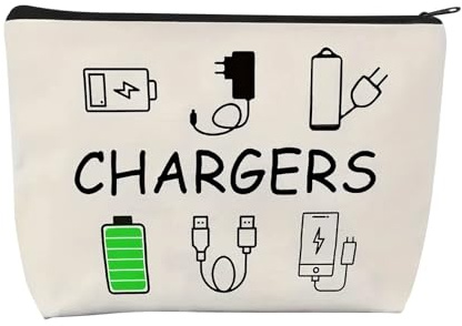 Travel Cable Organizer Bag, Waterproof Charger Bag for Electronics Accessories, Portable Charging Cable Storage Pouch for Backpack, All-in-One Gadget Organizer for Women and Men, Perfect for Travel