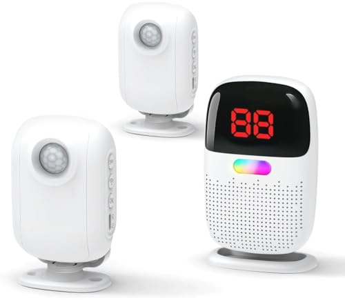Wesafrae Bed Alarms for Elderly Bed Alarms for Elderly Dementia Patients Motion Sensors for Fall & Room Exit Alerts