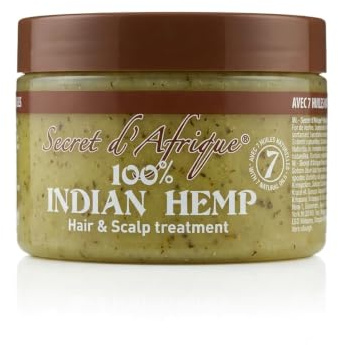Secret d'Africa 100% Indian Hemp Trattamento Capelli & Pelle Cavelu, 300 ml | 7 oli naturali, capelli crespi, cura quotidiana, zone secche, formula naturale