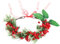 Frcolor Weihnachten Blume Krone Beeren Stirnband Kranz Braut Brautjungfer Kopfschmuck Hochzeit Haarschmuck