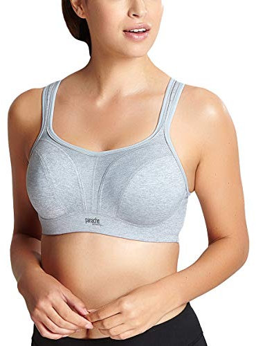 Panache Women's High Impact Underwire Sports Bra, Grey Marl, 36G