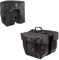 M-Wave Gepäckträgertasche Amsterdam Double, schwarz, 30 l
