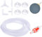 Uniclife Aquarium 2m Airline Tubing Standard Air Pump Accessories Set with Air Stone Disc Connectors Suction Cups and Check Valve for Fish Tank Aeration Setup